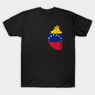 Venezuelan flag heart T-Shirt